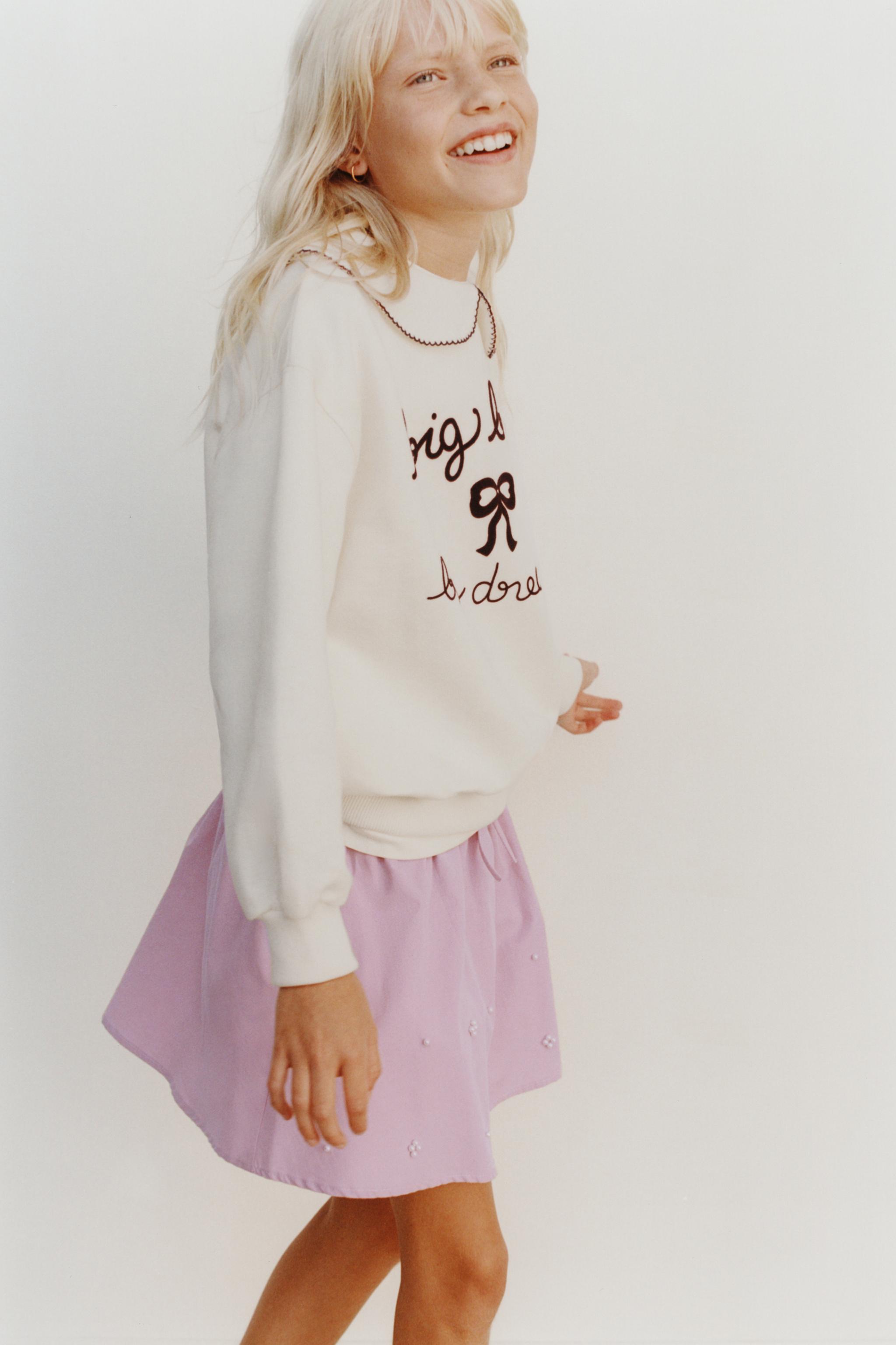 PEARL TRIM RUFFLED SKORT